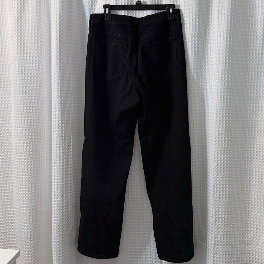 Old Navy Women’s Black High-Waisted Wow Wide-Leg Jeans Size 10 - Picture 5 of 9